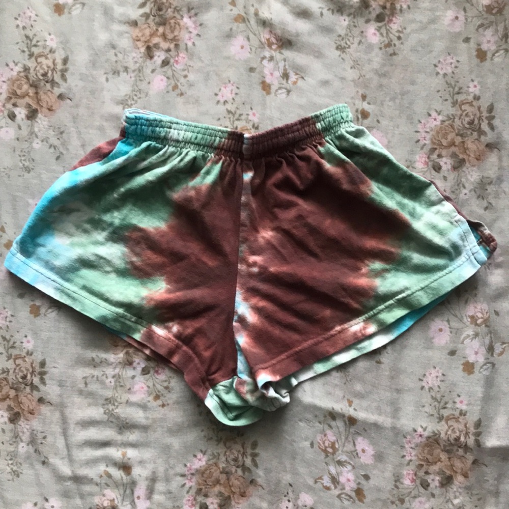 Tie dye shorts